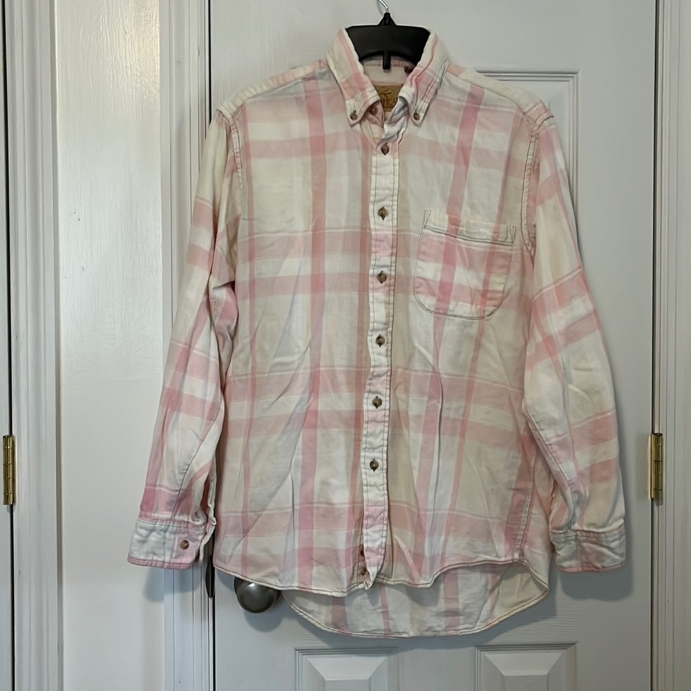 GUC Redhead faded bleached flannel size Medium